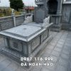 Mẫu Mộ đá kim tĩnh rộng 117cm x dài 217cm - Báo giá Mộ đá chôn 1 lần 60 triệu đồng - Đá Hoàn Hảo Ninh Bình