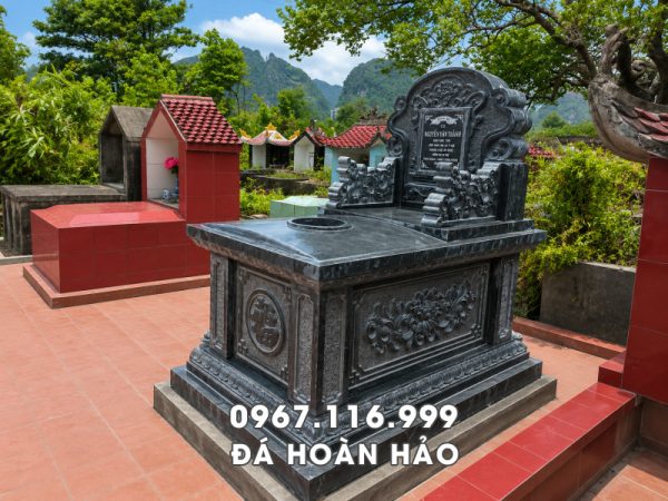 Mẫu Mộ đá rộng 81cm x dài 127cm bán chạy hiện nay tại Ninh Bình
