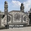 Mẫu Bình phong đá granite cho khu lăng mộ đá đẹp, phong thủy tốt