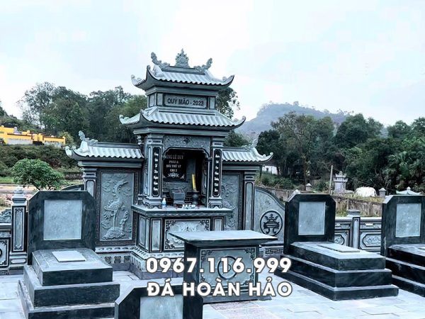 Mẫu Lăng Thờ Đá 2 Mái Đẹp, Điển Hình - Lăng Thờ Lăng Mộ Gia Đình