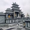 Mẫu Lăng Thờ Đá cho khu Lăng Mộ Tổ (Lăng thờ tam quan 3 mái)