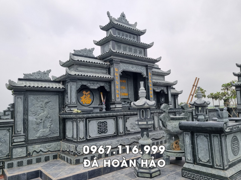 Mẫu Lăng Thờ Đá cho khu Lăng Mộ Tổ (Lăng thờ tam quan 3 mái) Mẫu Lăng Thờ Đá cho khu Lăng Mộ Tổ (Lăng thờ tam quan 3 mái)