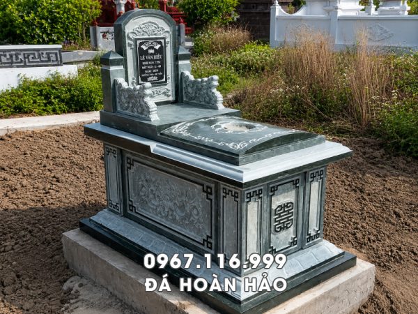 Mẫu Mộ đá đơn đẹp - Mộ đá Ninh Bình 81cm x 127cm, Mẫu Mộ Giá tốt 2026