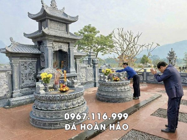 Mẫu Mộ đá tròn cho Bố Mẹ - Mộ đá tròn Ninh Bình