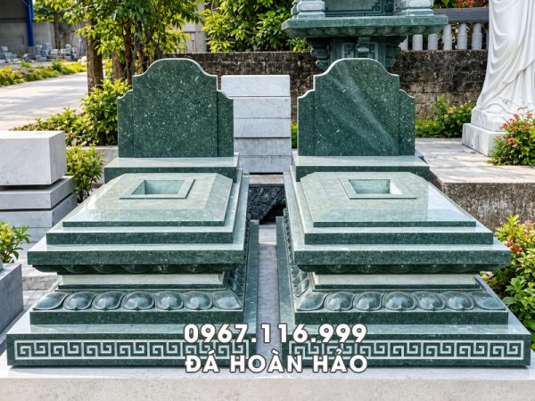 Mẫu Mộ đá xanh rêu tại Nình Bình - Mộ đá đẹp, bán chạy hiện nay